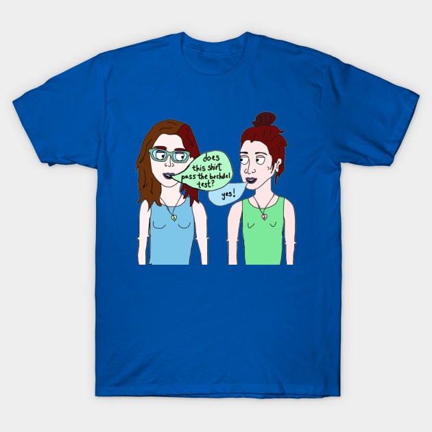 Does this Shirt Pass the Bechdel Test? T-Shirt by The Bechdel Cast